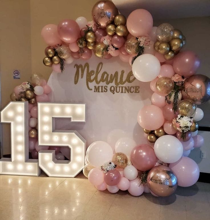Decoración de quince años